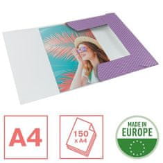 Esselte Deska s gumičkou "Colour'Breeze", levandulová, kartonová, A4, 628495