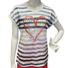 Lea H. Lea H - proužkované tričko se srdcem Velikost: XXL
