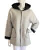 šedý melír svetrový kabátek s kapucí Velikost: XL