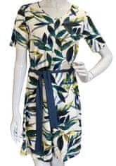 Lea H. Lea H - letní šaty s páskem a se vzorem listů Velikost: XXL