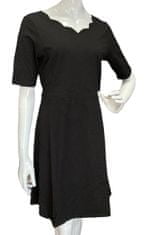 VI AI PI černé krátké šaty s ozdobným výstřihem Velikost: L