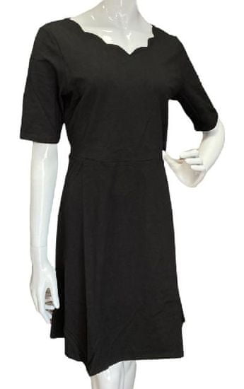 VI AI PI černé krátké šaty s ozdobným výstřihem Velikost: XL