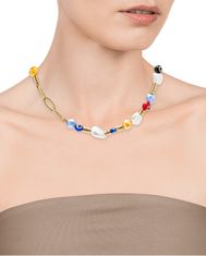 Viceroy Veselý pozlacený náhrdelník Kiss 1392C01019
