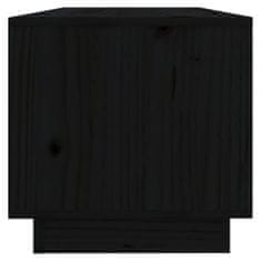 Vidaxl TV skříňka černá 90 x 35 x 35 cm masivní borové dřevo