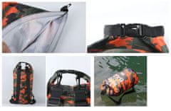 CoolCeny Vodotěsný vak DRY BAG - ochrání věci před vodou - Oranžová - obsah 5 Litrů