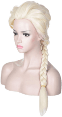 Elsa Frozen paruka, blond vlasy, copánky, W32