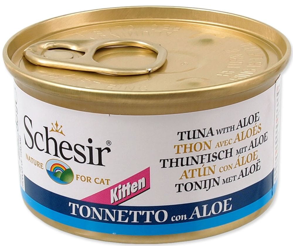 Schesir Konzerva Kitten tuňák + aloe 14 x 85g