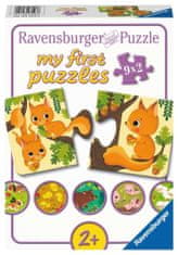 Ravensburger Moje první puzzle Zvířátka a mláďátka 9x2 dílků