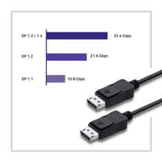 Qoltec DisplayPort v1.2 male | DisplayPort v1.2 male | 5K | 3m