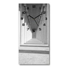 Wallmuralia Moderní hodiny nástěnné Chodba bílé 30x60 cm