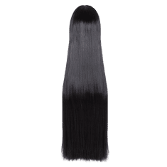 Korbi Paruka, dlouhé černé vlasy, třásně