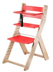 Wood Partner Rostoucí jídelní židle LUCA lak_červená