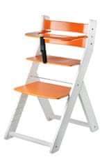 Wood Partner Rostoucí jídelní židle LUCA bílá_oranžová