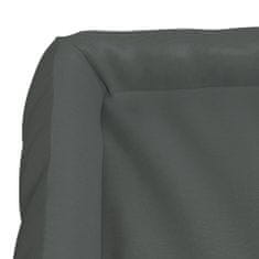 Greatstore Pelíšek pro psa+polštářky tmavě šedý 135x110x23 cm látka oxford