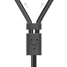 Ugreen  AV102 10561 3.5 mm Jack samice / 2RCA samec audio kabel 0,25m Gray