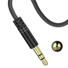 DUDAO úhlový kabel AUX mini jack 3,5 mm kabel 1 m - Černá KP26546