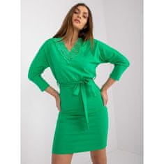 RUE PARIS Dámské šaty s krajkou Toronto RUE PARIS tmavě zelené RV-SK-7552.21_382755 S