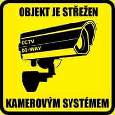 DI-WAY CCTV nálepka objekt je střežen kamerovým systémem