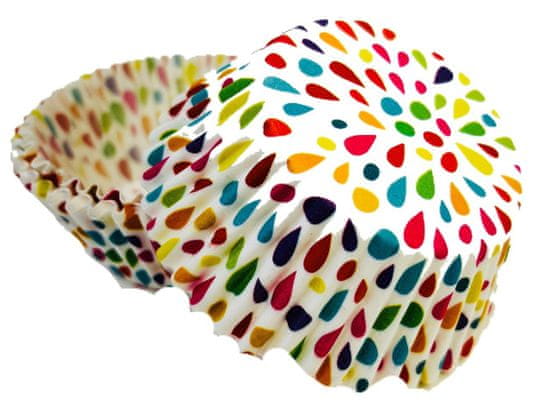Alvarak Košíčky na muffiny barevné kapky (50 ks)