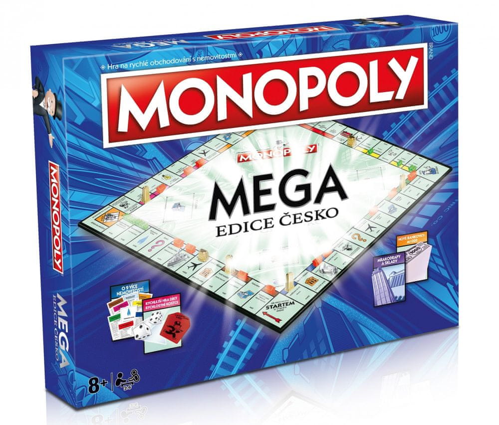 Levně Winning Moves Monopoly MEGA edice Česko