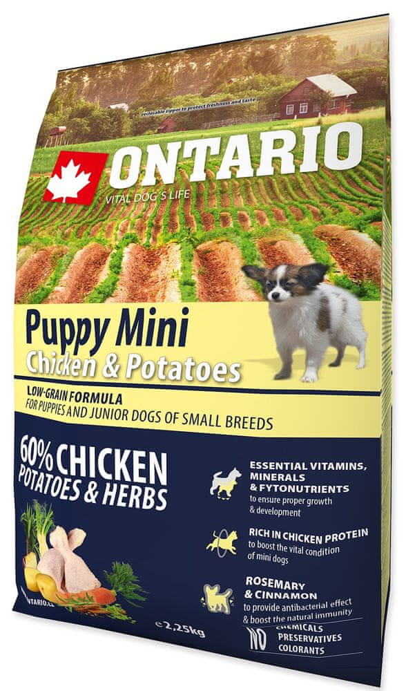 Ontario Puppy Mini Chicken & Potatoes 2,25kg