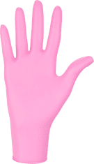 MERCATOR MEDICAL NITRYLEX Jednorázové nitrilové zdravotnické rukavice růžové 100 ks velikost M