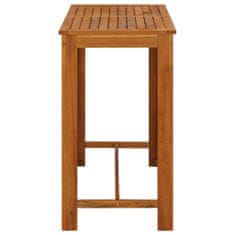 shumee Barový stůl z masivního akáciového dřeva 120 x 60 x 105 cm