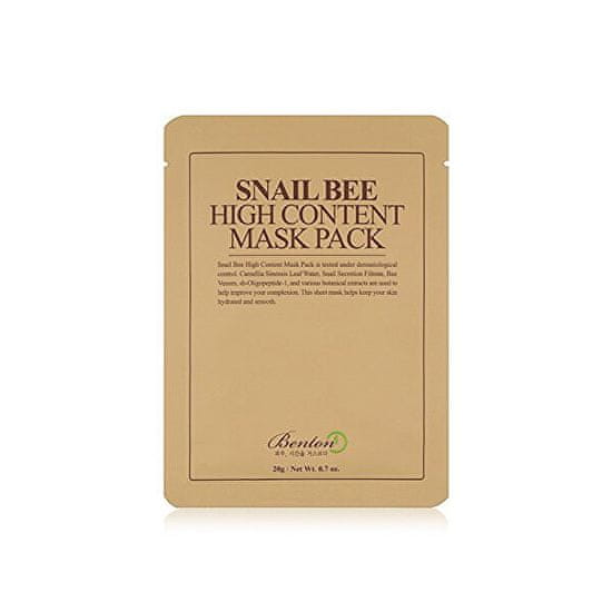 Benton Regenerační pleťová maska Snail Bee (High Content Mask Pack) 10 ks