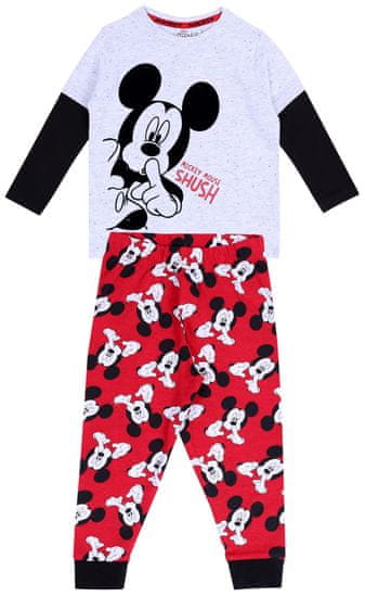 Červeno-šedé pyžamo Mickey Mouse DISNEY