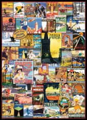 EuroGraphics Puzzle Cestovatelské plakáty 1000 dílků