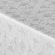 Dadka  Ubrus damašek Garbo kosočtverec bílý průměr 120 cm