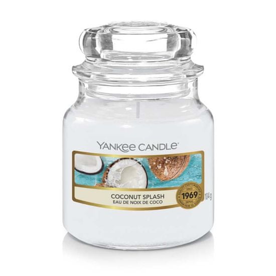 Yankee Candle vonná svíčka Coconut Splash (Kokosové osvěžení) 104g