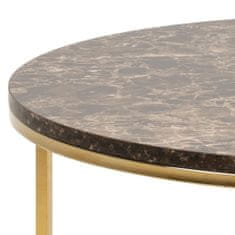 Design Scandinavia Konferenční stolek Alisma, 80 cm, hnědá