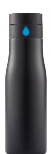TWM Láhev na pití 21 cm, 0,65 litru, černá nerezová ocel