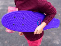 TWM skateboard Flip-Ít s led světly 55,5 cm černý/červený