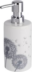 TWM Astera dávkovač mýdla 360 ml 7 x 18 cm keramická bílá / šedá