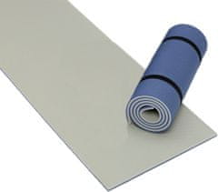TWM karimatka na spaní dvouvrstvá pěna 180 x 50 cm modrá / šedá