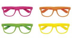 TWM párty brýle bez brýlí 4 kusy ve 4 neonových barvách