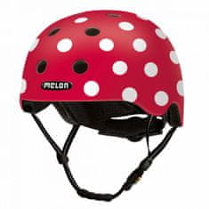TWM Cyklistická helma Urban Active, polykarbonát, puntíky, velikost 58-63 cm