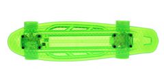 TWM osvětlený skateboard 55 cm zelený s baterií
