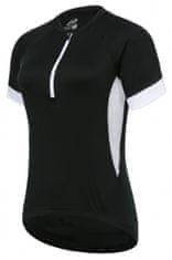 TWM Dámský cyklistický dres P-Heart z černého polyesteru, velikost 42