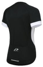 TWM Dámský cyklistický dres P-Heart z černého polyesteru, velikost 42