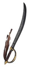 TWM pirátský meč černý / hnědý 68 cm