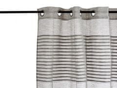 TWM závěsy 140 x 260 cm šedý polyester