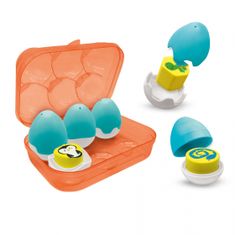 TWM 6dílná vícebarevná zábavná a kožená vajíčka