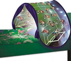 TWM hrací stan se světlem na čtení fotbal 125 cm nylon zelená / modrá