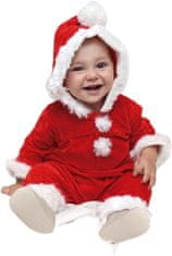 TWM vánoční kostým dětský polyester červený / bílý mt 1-2 roky