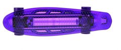TWM osvětlený skateboard 55 cm fialový s baterií