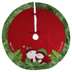 TWM Sukně na vánoční stromeček 90 cm, polyester zelená / červená