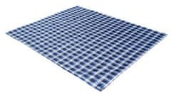 TWM Venkovní útulný koberec 150 x 180 cm, polybavlna modrá